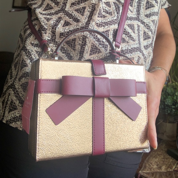 Authentic KATE SPADE Leather gift wrap magnetic snap Crosby/Satchel - Picture 9 of 16